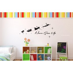 Peter pan - Never Grow up Wall decal for kid's room